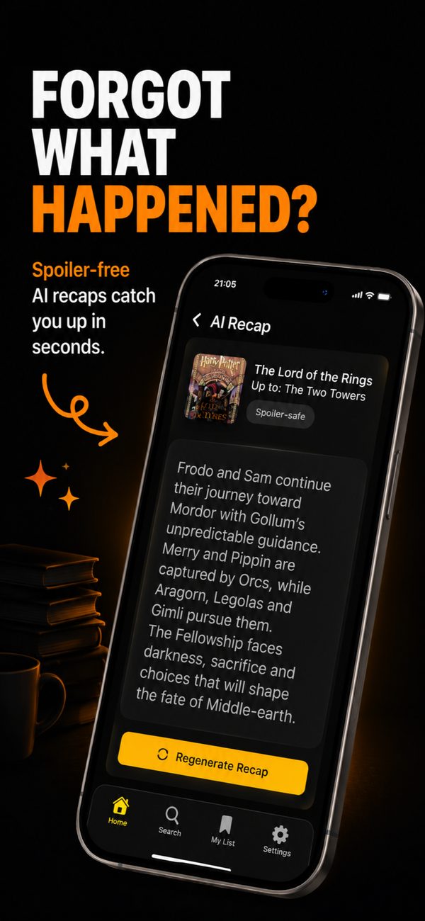 Spoiler-safe AI recap of a fantasy book